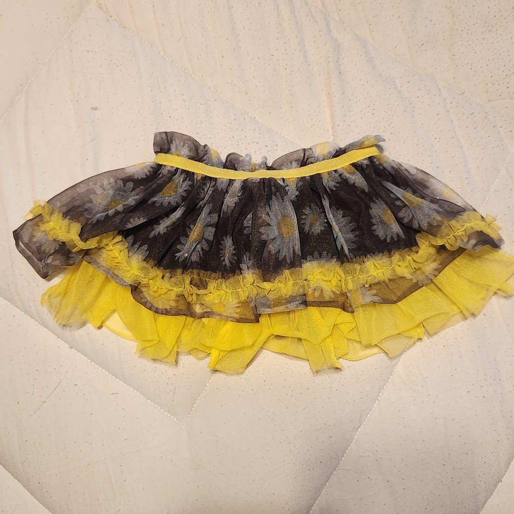 Sunflower tulle skirt